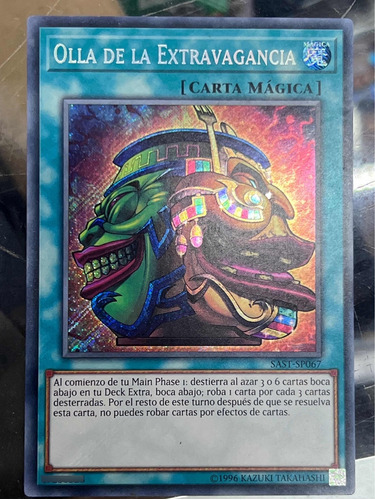 Pot Of Extravagance Secreta Sast-sp067 Sobre Yugioh