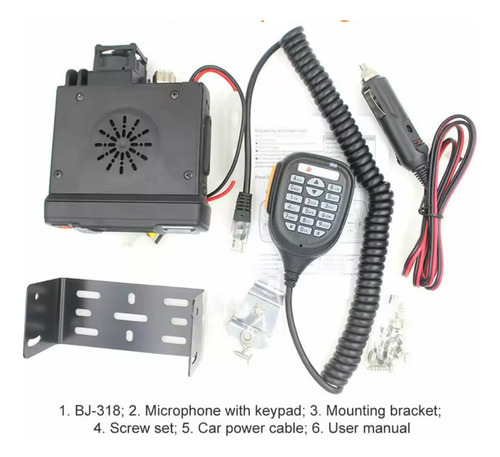 Rádio Baojie - Bj 318 Vhf/uhf 25 Watts