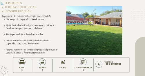 Venta Parcela Sector Santa Ana De Queri - Vii Región