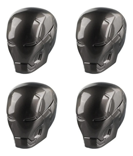 Tapa/ Cubre Valvula De Lujo Iron Man Set X4