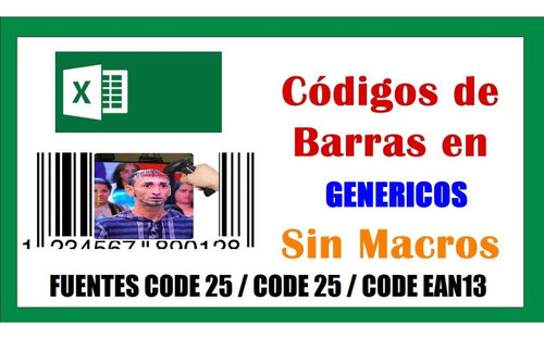 Kit Fuentes Tipografías Excl Códigos Barras Code 39/25 Ean13