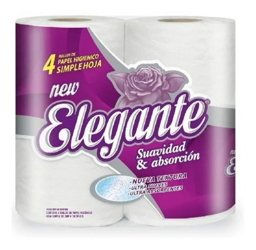 Papel Higienico Blanco Calidad Elegante 48 Rollos X  30 Mts