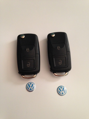 Llave Volkswagen De 2 Botones Nueva
