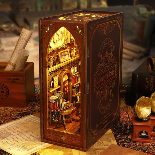 Kit De Rincón De Libros 3d Con Luz Led Decoración Estantería