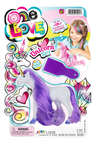 Pony Unicornio Peine Ja Ru Pelo Largo Colores One Love Trex