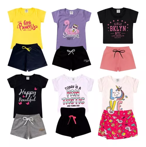 Atacado de Roupa Infantil Feminina, T-shirt, Moletom e outros