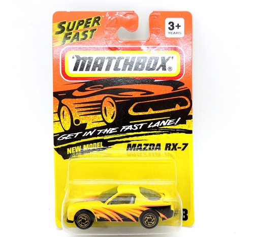 Matchbox Mazda Rx-7 1/64 #8 Super Fast Tyco 1993 6 Madtoyz