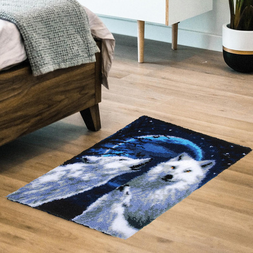 Wolves Latch Diy Kit Para Hacer Alfombras Kit Para Hacer