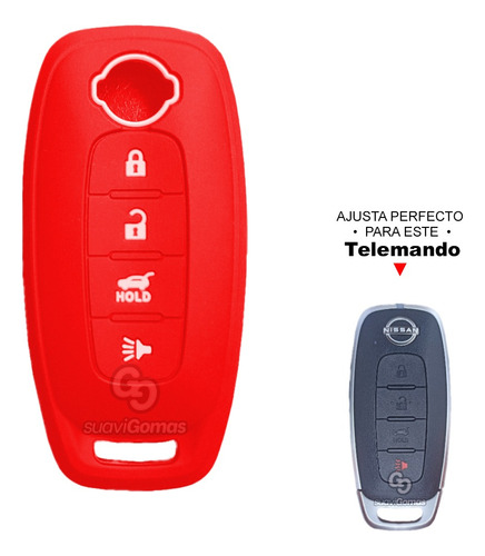 Forro Protector Silicona Llave Smart 4b Nissan Sentra