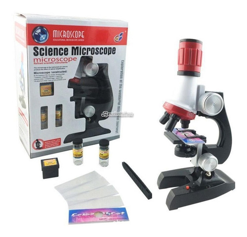 Microscopio Kids Juego Ciencias  100x, 400x Y 1200x