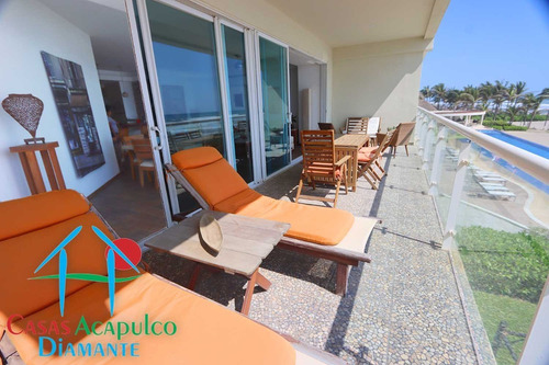 Imagen 11 de 30 de Cad Ocean Front 201. Depa De Playa Con Terraza Y Vista Al Mar