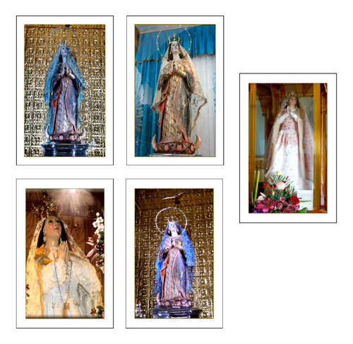 Virgen De Tonatico 50 Estampas Enmicadas Tarjetas Cromos