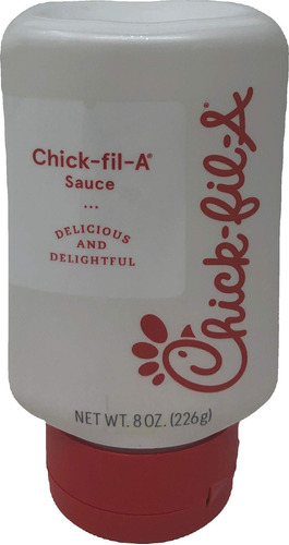 Chick-fil-a Botella De Salsa De 8 Onzas, Recipiente Resellab