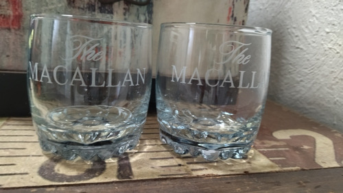 2 Vasos Whisky Macallan Jack Daniel's 300 Mls  ! Únicos !