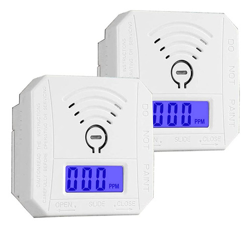 Detector De Monóxido De Carbono, Alarma Con Pantalla Lcd, 2