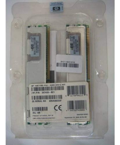 Memória RAM  1GB 2 HP 397409-B21