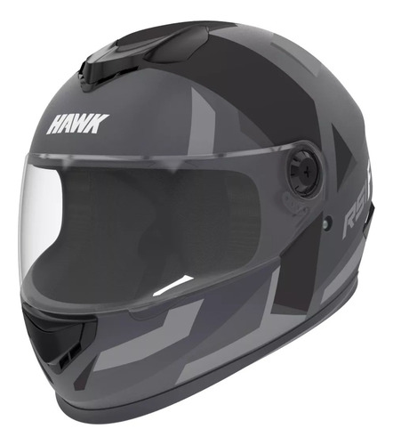 Casco Hawk Integral Rs1f Sophie Grey/negro Mate