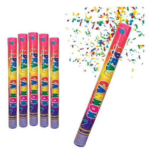 Cañon Lanza Confeti Party Popper 50 Cm Colores Fiesta Fh3