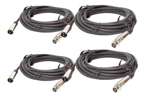 Pack 4 Cable Microfono Dmx 1 Metro1 Canon Canon Envio