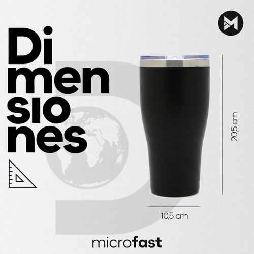 Imagen 6 de 7 de Vaso Térmico Discovery 900ml Acero Inox Frío Calor Con Tapa