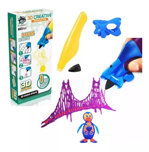 Lápiz 3D 3Doodler Pro, para dibujar a mano alzada objetos tridimensionales