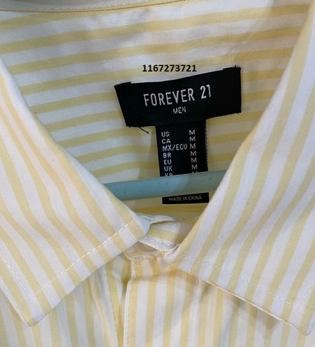 Camisa Forever 21 Importada De Usa. Amarilla. 