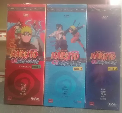 Dvd - Naruto Shippuden - 2 Temporada - Box 1, 2 E 3 - Novo!