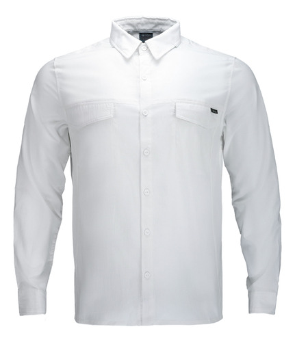 Camisa Hombre Lippi Rosselot Q-dry Shirt L/s  Blanco I19