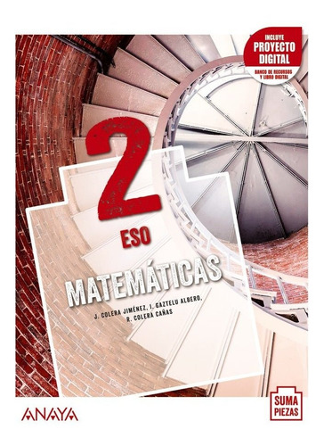 Libro Eso 2 Matematicas (and). 2021 - Aa.vv