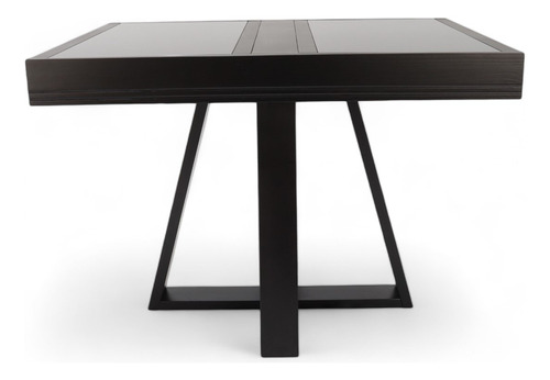 Mesa De Jantar Afrodite Extensível 148cm Tampo De Vidro