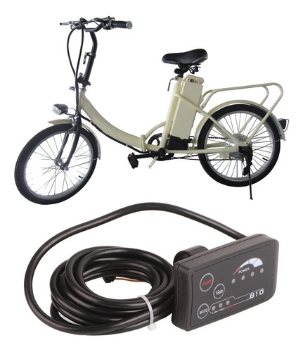 Pantalla Led De Bicicleta Eléctrica 810 Con Control De Cable