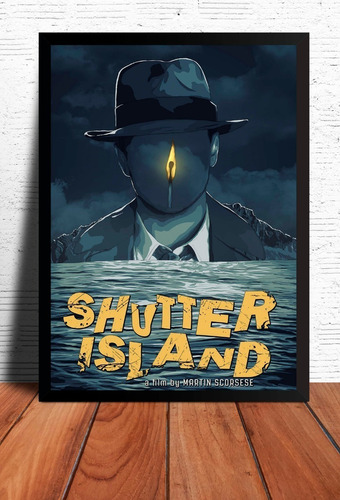 Poster Shutter Island La Isla Siniestra Marco Negro 33x48cm