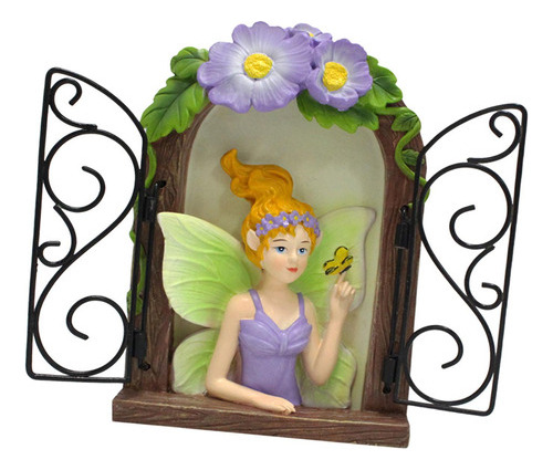 Figura De Hada Con Ventana Para Árboles Y Accesorios De Jard