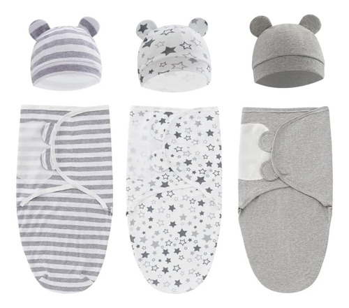 Swaddle King Easy Swaddle Wraps Con Sombreros A Juego, Paqu.
