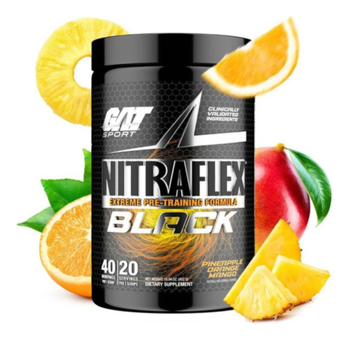 Pre Entreno Gat Nitraflex Black 40 Srv (sabores) Pre Workout