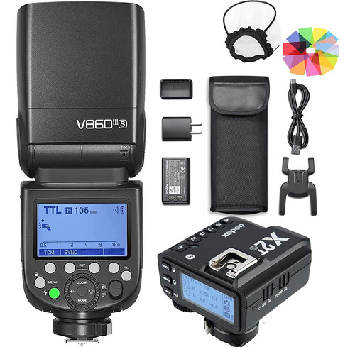 Godox V860ii-s 2.4g Ttl 1/s Hss Flash Speedlite Con Dispara.