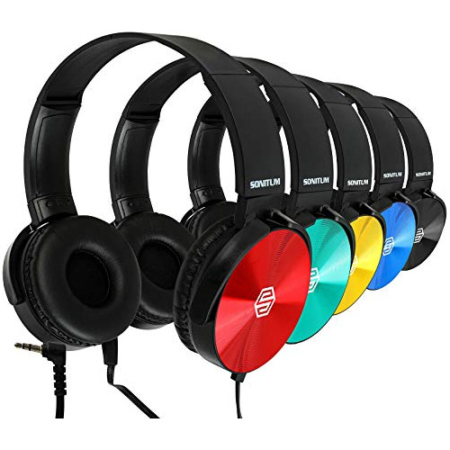 Auriculares Niños Granel - Paquete De 5, Variados Colo...