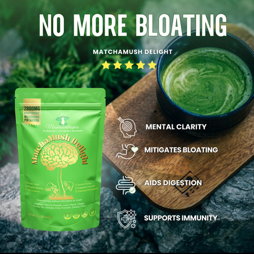 Mushroomtropics Matcha Mush Delight Café Hongos 2800mg