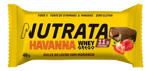 Display Grego Bar Havanna Sabor Morango C/ 12und - Nutrata