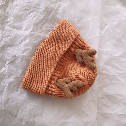 Nuevo Gorro De Lana Tejido Con Astas, Gorro Cálido De Lana