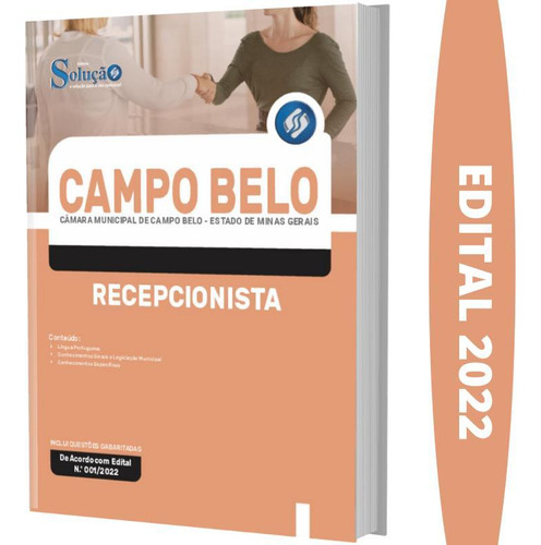 Apostila Câmara Campo Belo Mg - Recepcionista