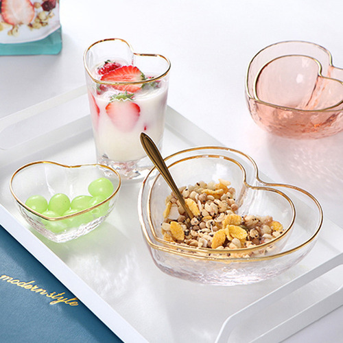 Para T Plato De Cristal Para Salsas Y Postres, 2 Unidades