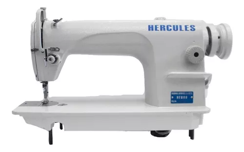 Clip mariposa oficina postal Respetuoso Máquina de coser industrial recta Hércules HE800 blanca 110V
