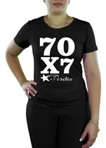 Comprar Blusas Camisetas Baby Look  Gospel Evangélica Perdão Preta