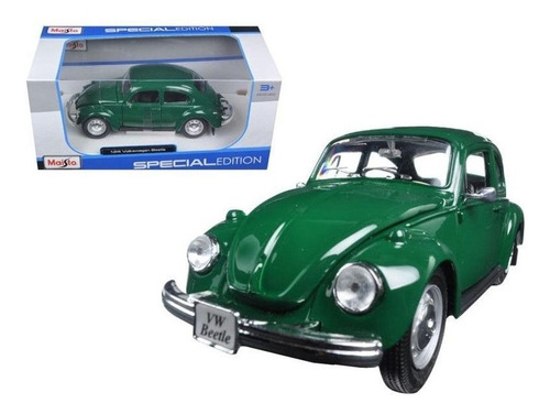 Imagen 3 de 6 de Volkswagen Beetle Escarabajo Maisto 1/24 Coleccion Metal