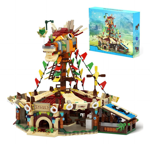 Kit De Modelo De Construcción De Establo De Caballos, Escena