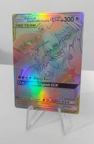 Moltres Zapdos Articuno Gx Sky Legends 69/68 Inglés - Proxy Moltres Zapdos Articuno Inglés