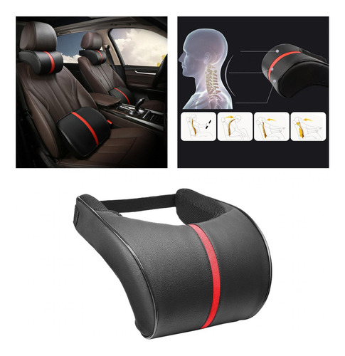 Cojines Del Resto De La Cabeza De La Almohada Del Negro Rojo