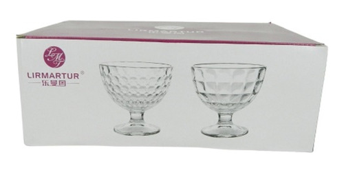 Set X 6 Copas Vidrio Helado 10,5x9,5cm