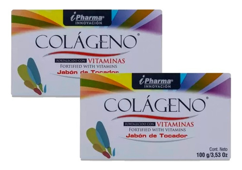 Kit De 2 Jabones De Colageno Fortalecido Con Vitaminas 100gr